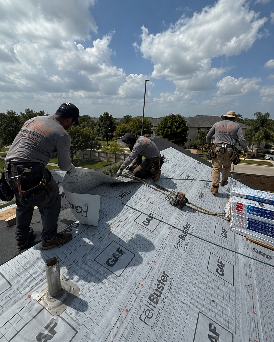Storm-damaged roof restored by Gio Renovations